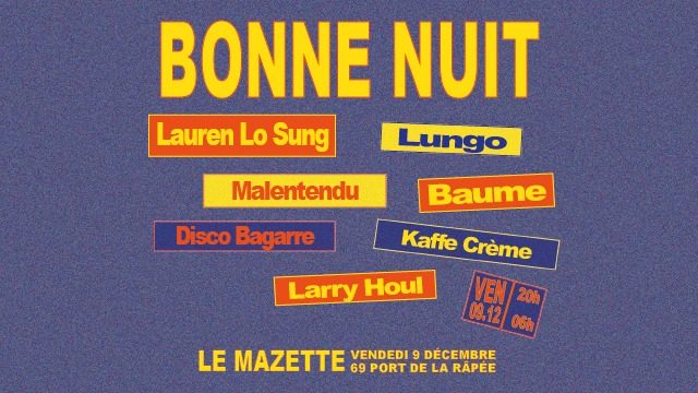 Visuel de la soirée du 09.12.2023