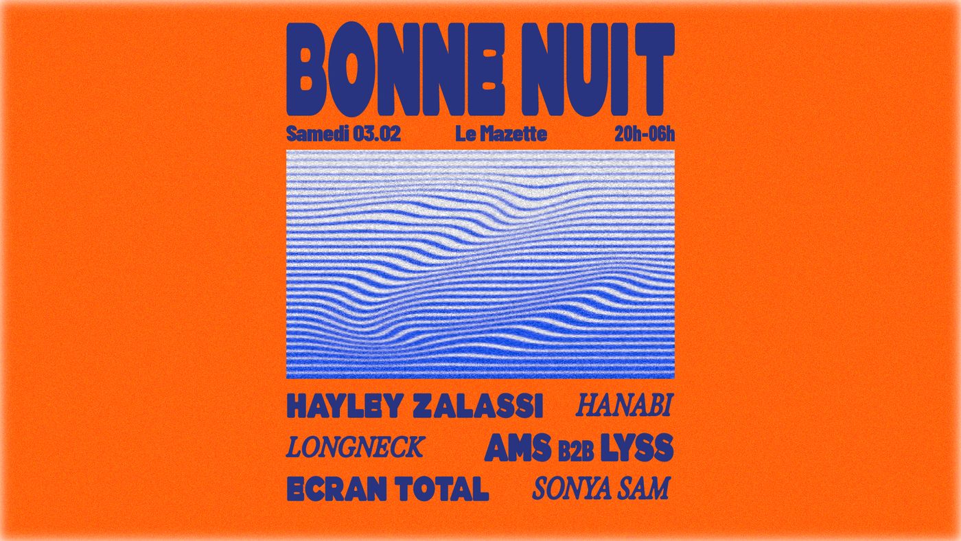 Visuel de la soirée du 03.02.2024