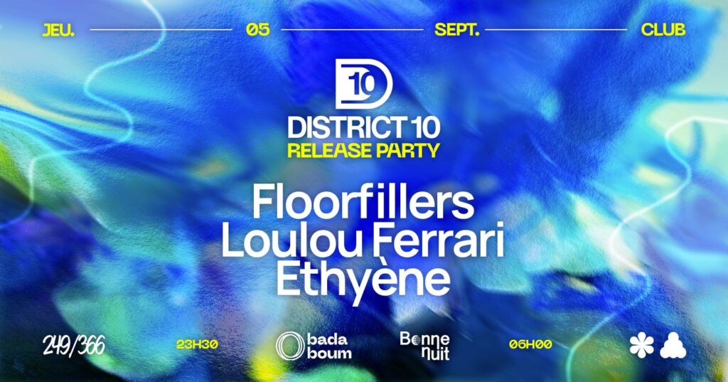 Visuel de la soirée Release party District 10